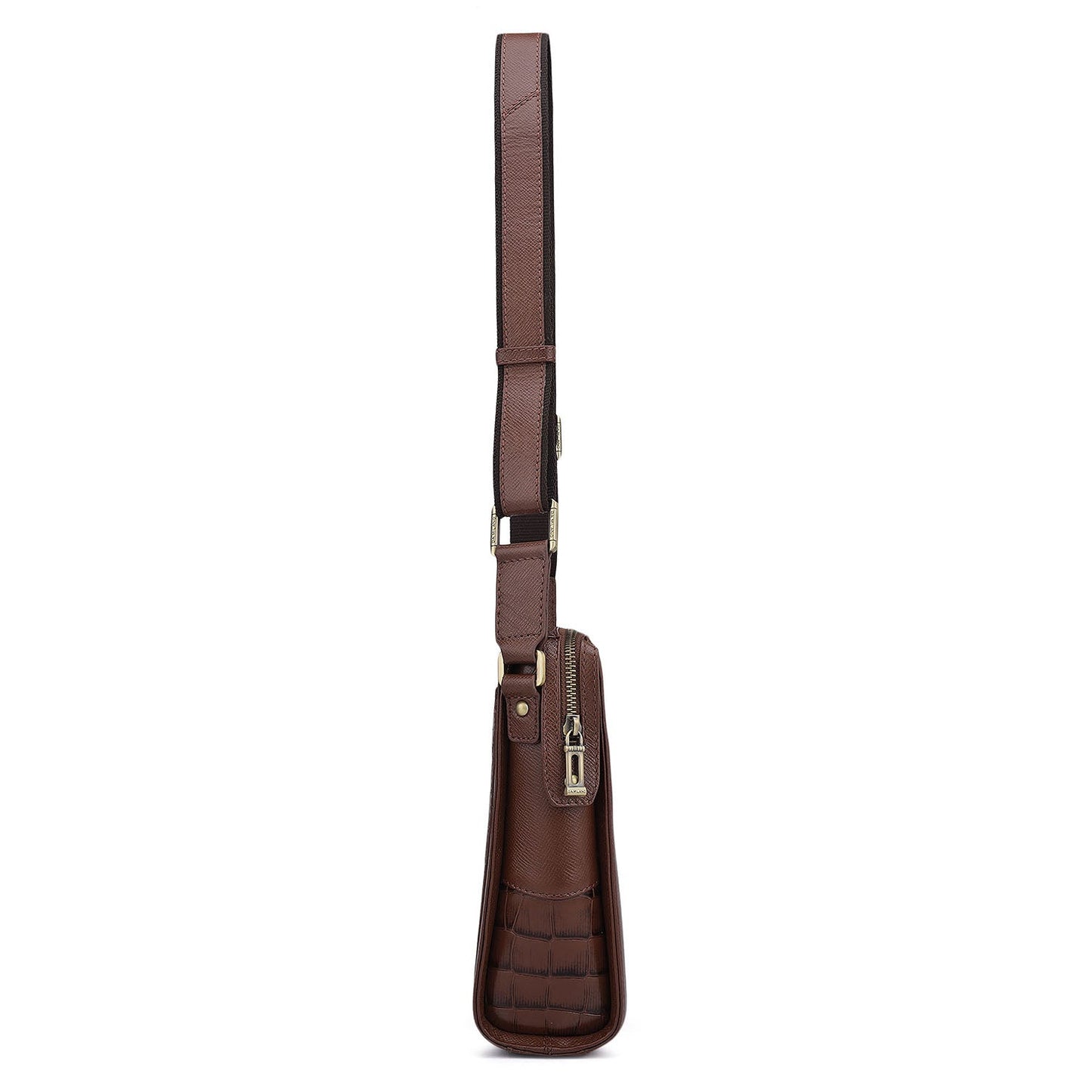 Croco Franzy Leather Men Sling - Date