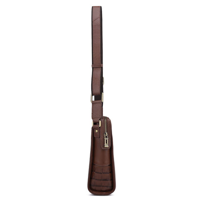 Croco Franzy Leather Men Sling - Date