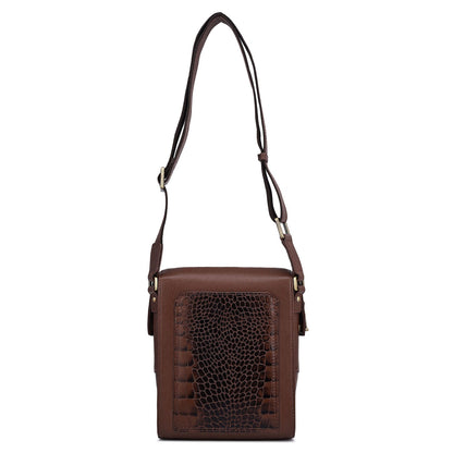 Croco Franzy Leather Men Sling - Date