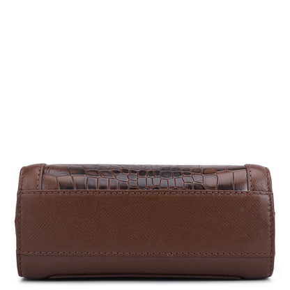 Croco Franzy Leather Men Sling - Date