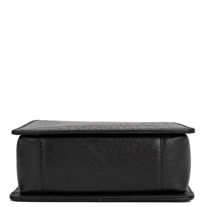 Croco Leather Men Sling - Black