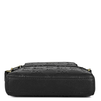 Monogram Wax Leather Men Sling - Black