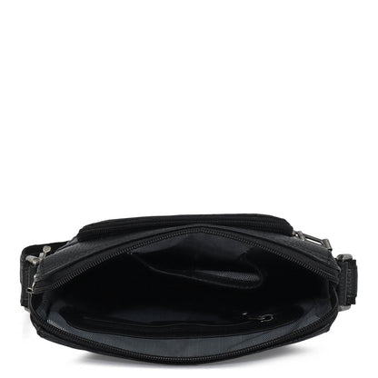 Monogram Wax Leather Men Sling - Black