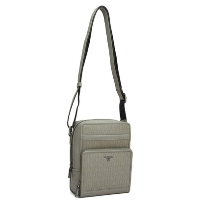 Monogram Franzy Leather Mens Sling - Stone Grey