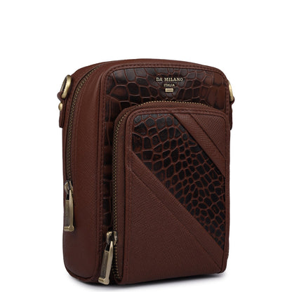 Croco Franzy Leather Men Sling - Date