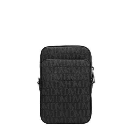 Monogram Leather Men Sling - Black