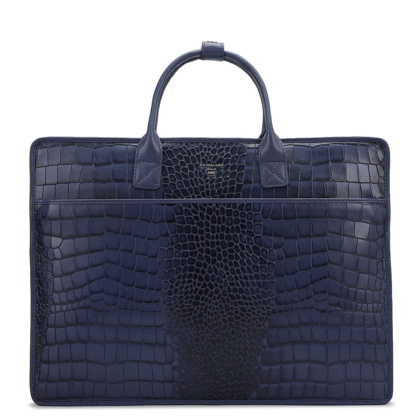 Croco Leather Laptop Sleeve - Stardust