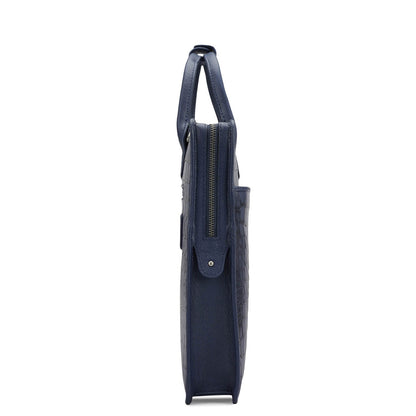 Croco Leather Laptop Sleeve - Stardust