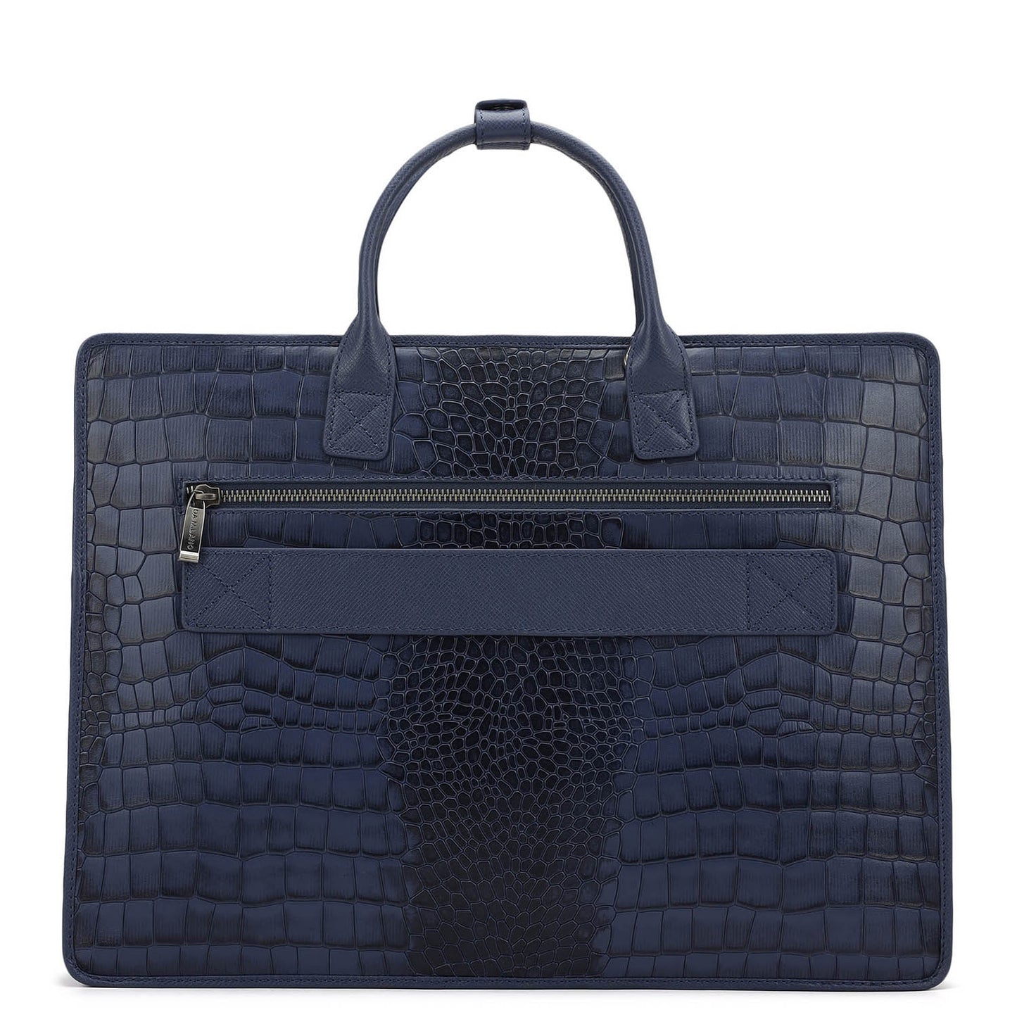 Croco Leather Laptop Sleeve - Stardust