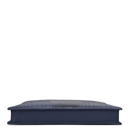 Croco Leather Laptop Sleeve - Stardust
