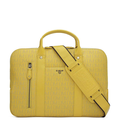 Monogram Leather Laptop Sleeve - Minion