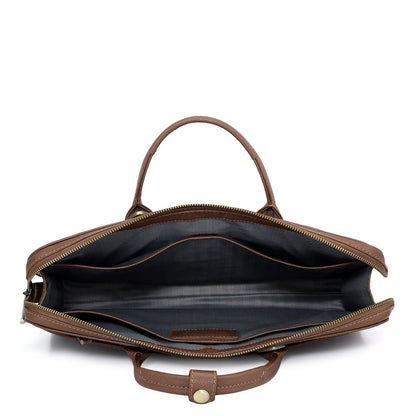 Croco Leather Laptop Sleeve - Date