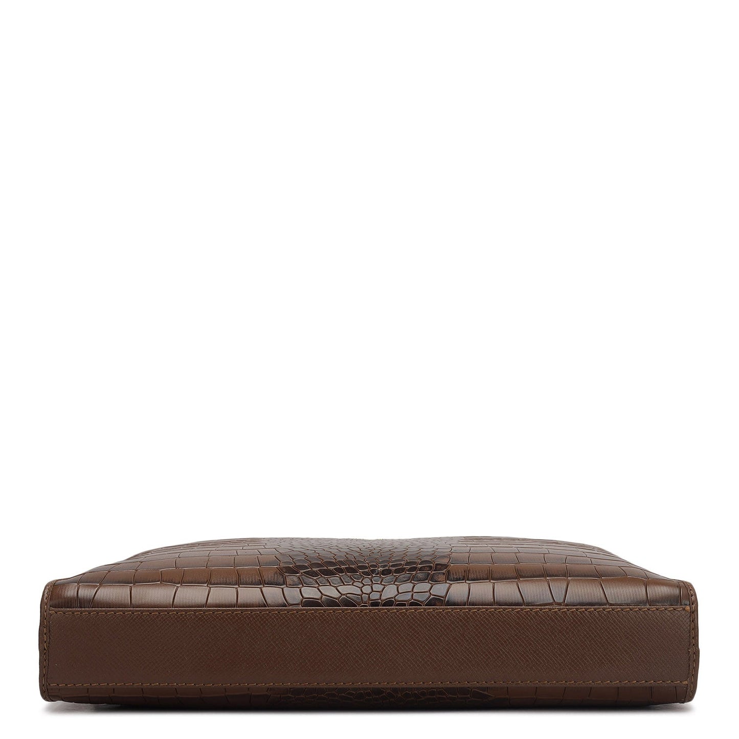 Croco Leather Laptop Sleeve - Date
