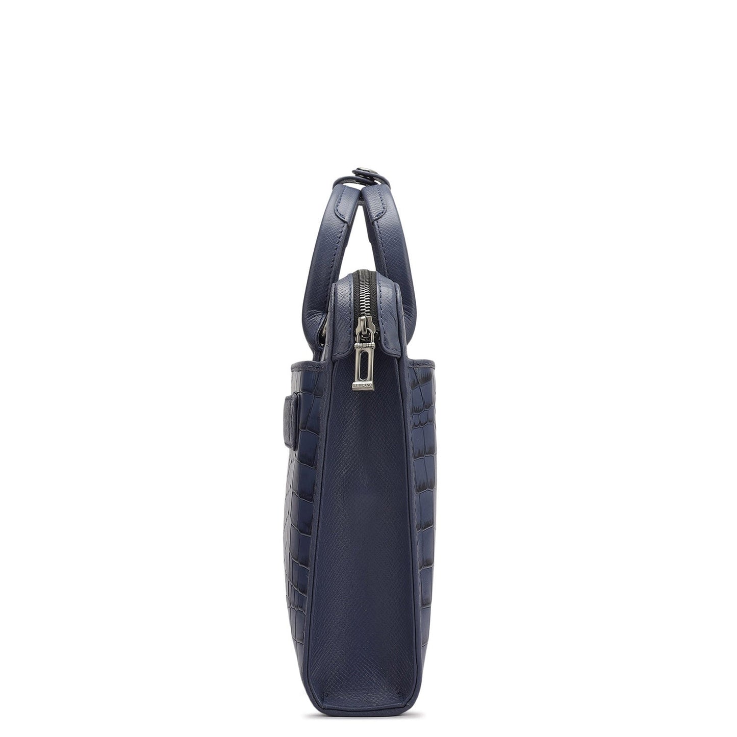 Croco Leather Laptop Sleeve - Stardust