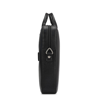 Franzy Leather Laptop Sleeve - Black