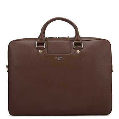 Franzy Leather Laptop Sleeve - Date