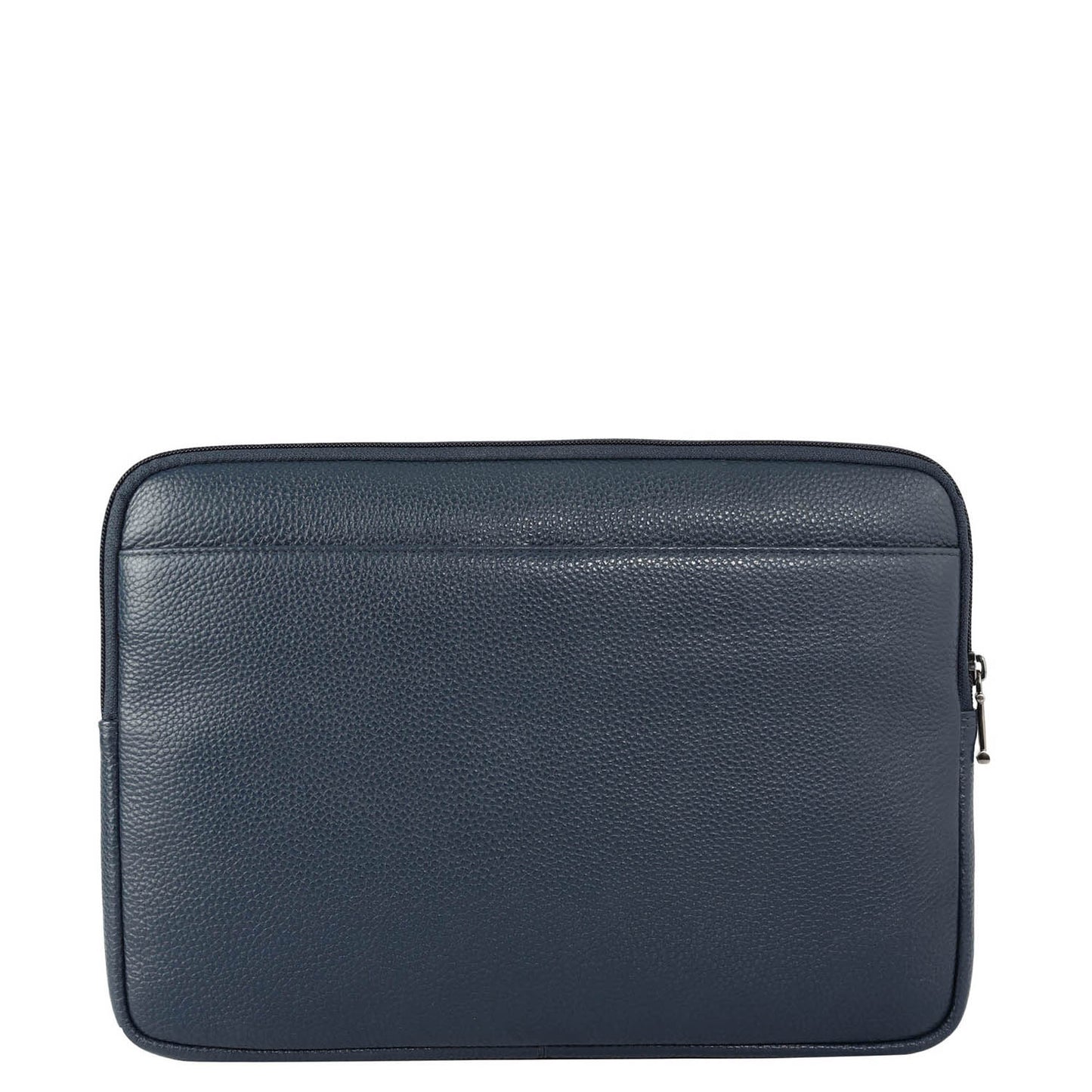 Wax Leather Laptop Sleeve - Navy