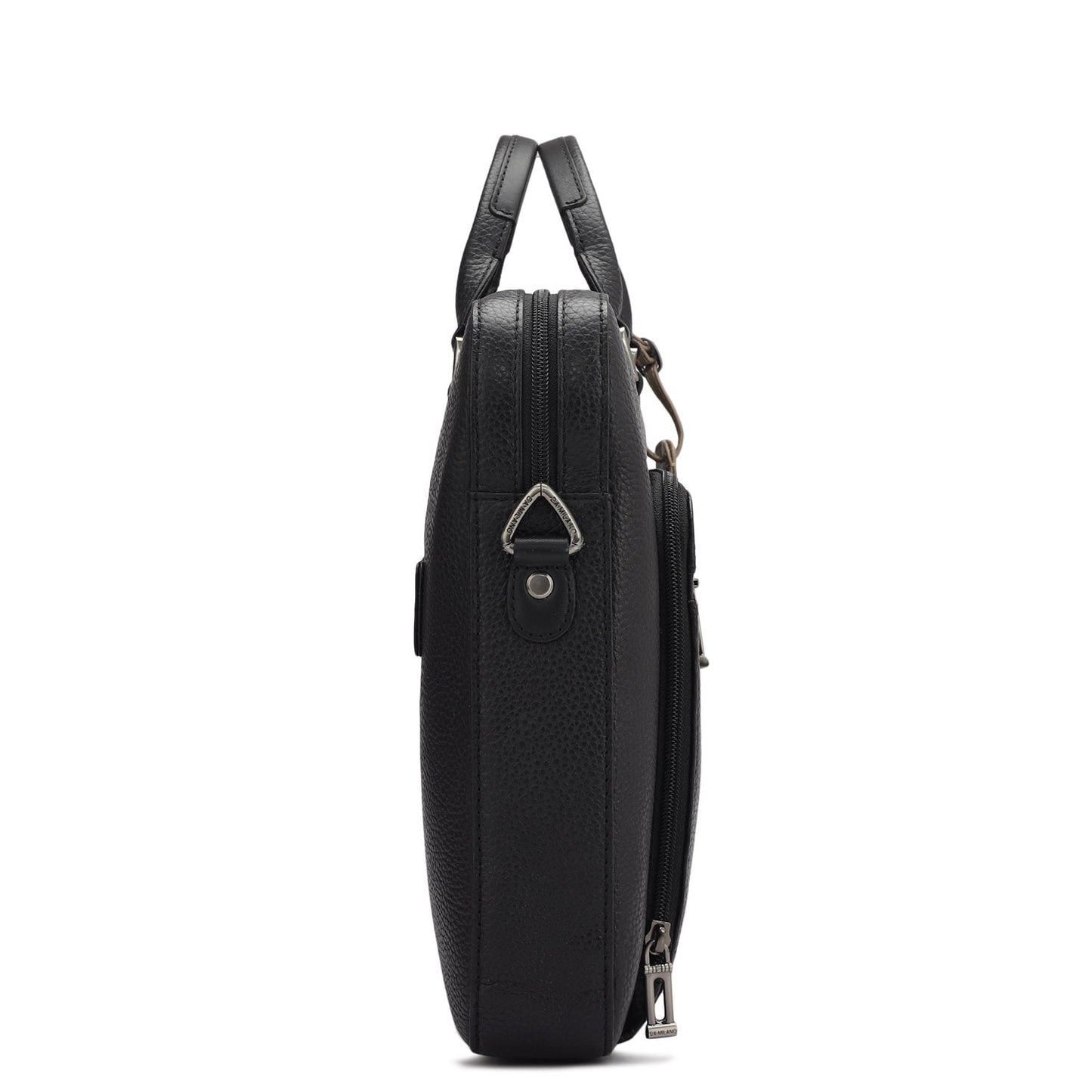 Wax Leather Laptop Sleeve - Black