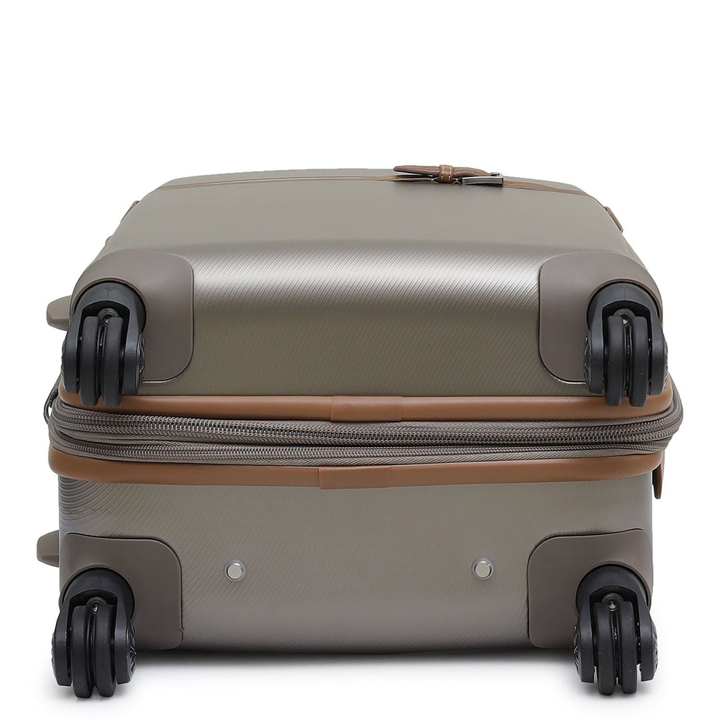 PC Elephant Leather Cabin Trolley - Champange & Cognac