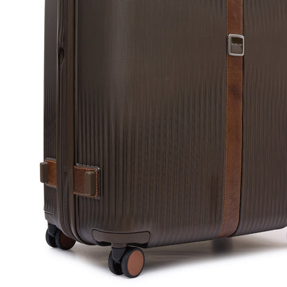 PC Elephant Leather Check-in Large Trolley - Bronze & Cognac