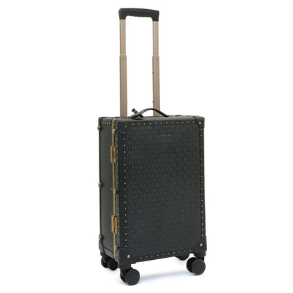 Monogram Franzy Leather Trunk Trolley  - Black