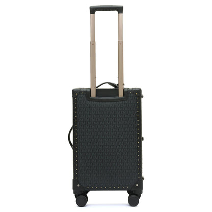 Monogram Franzy Leather Trunk Trolley  - Black