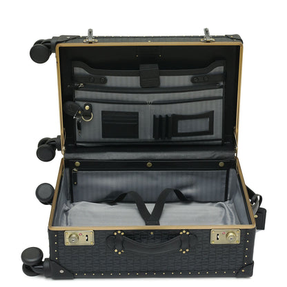 Monogram Franzy Leather Trunk Trolley  - Black